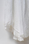 Marc Le Bihan irregular wrinkled silk skirt series 2503 MLB-2503-BAI white